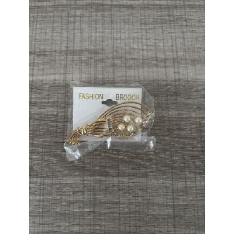 Bijoux - Broche dorée 