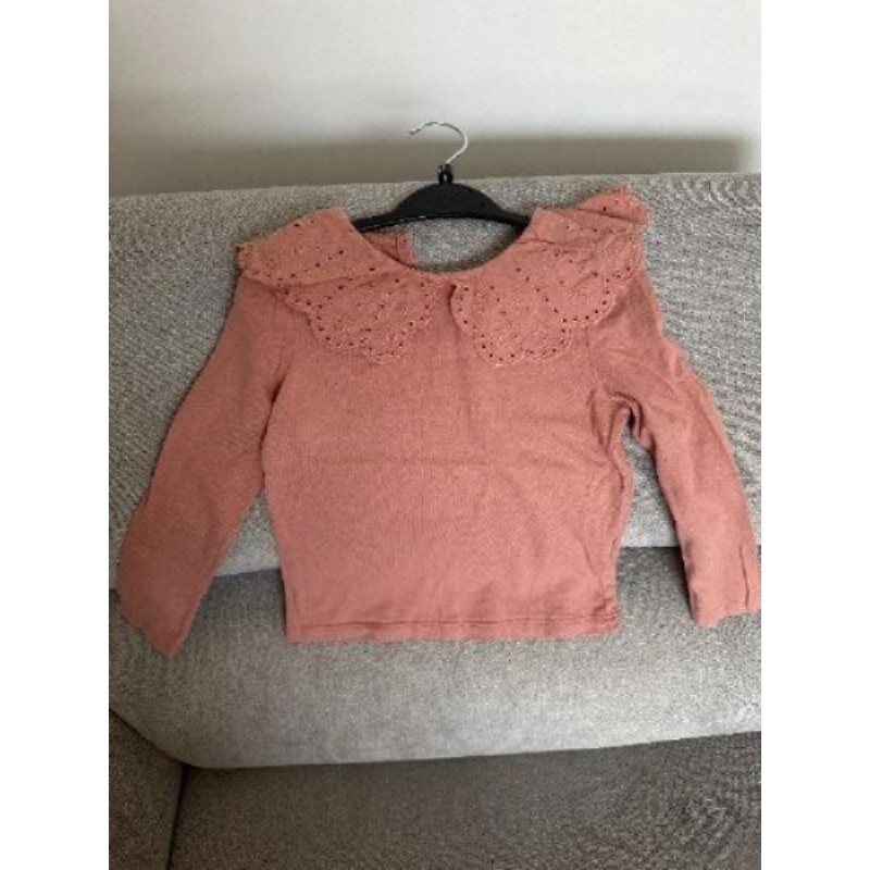 Haut manches longues vieux rose Kiabi 4 ans