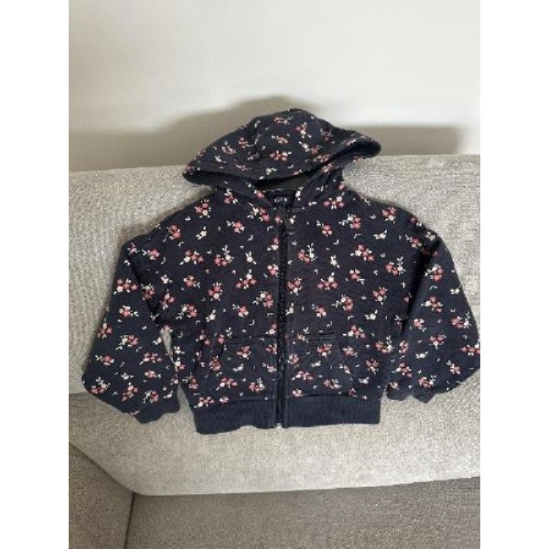 Veste à fleurs Kiabi bleu Marine 6 ans (taille petit) 
