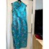 Robe chinoise Turquoise T42