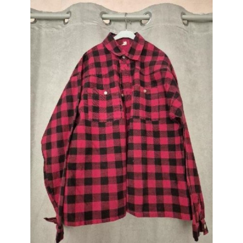 Chemise à carreau Rouge et noire T3