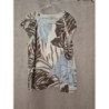 Blouse " Un jour ailleurs" Brun Bleu clair T5