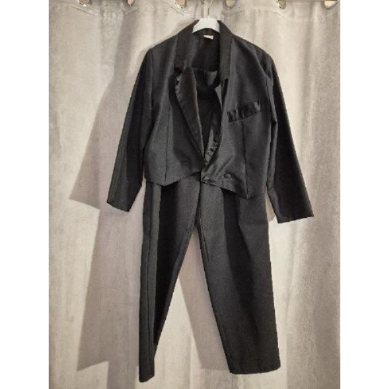 Ensemble smoking Veste Pant Femme noire T2