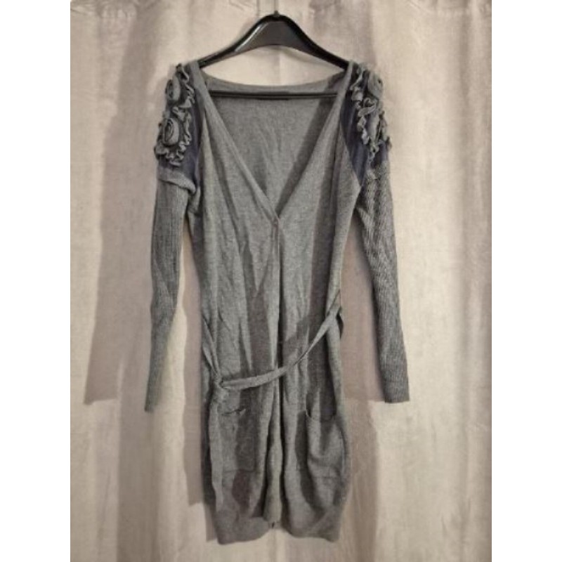 Gilet brodé gris T38