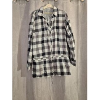 Chemise à Carreaux Noire...