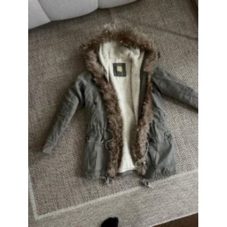 Manteau kaki fourré
