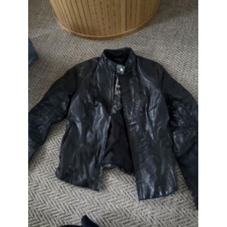 Veste cuir noir 