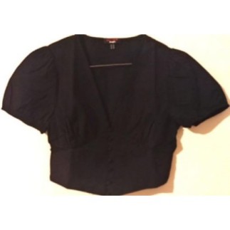 CROP TOP NOIR TAILLE M...