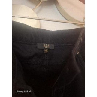 JEAN VELOUR Bleu nuit , à...