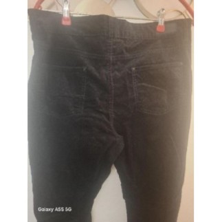 JEAN VELOUR Bleu nuit , à pois 123 Paris taille 44 