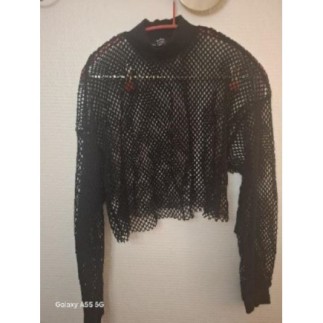 Pull léger en Filet Noir...