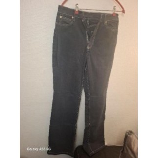 JEAN stradivarius bleu marine avec Couture Blanche Taille 38 