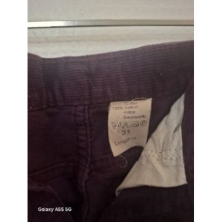 JEAN Velour Violet Foncé Wallys Taille 31  