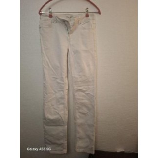 JEAN Blanc Étam Taille 38 