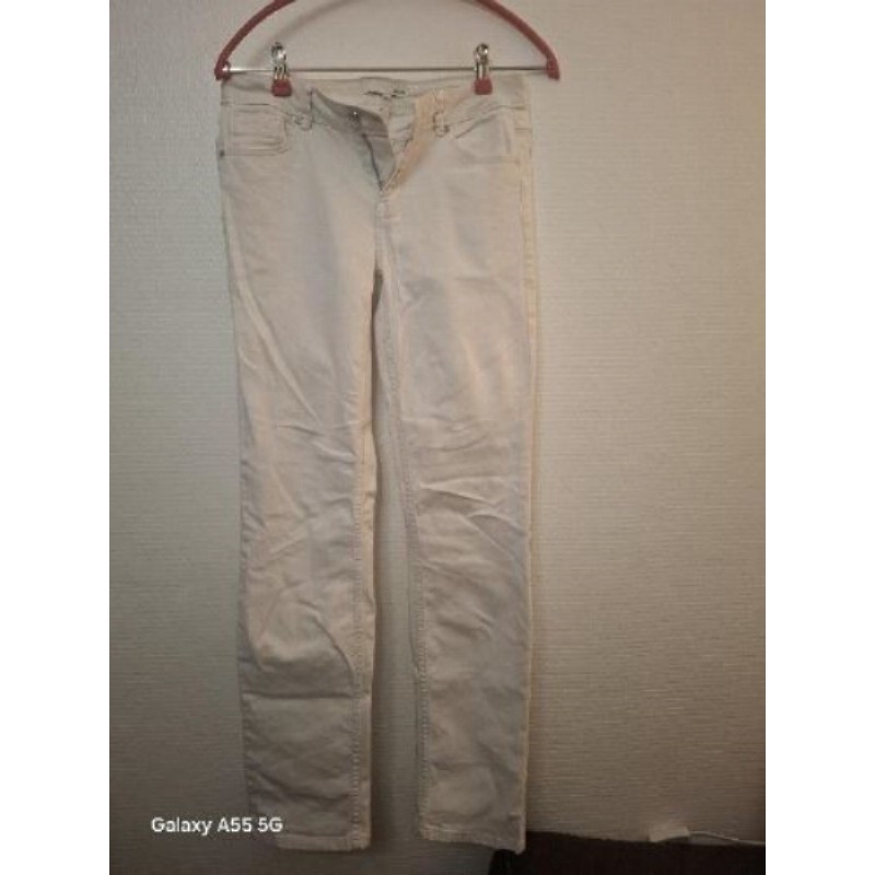 JEAN Blanc Étam Taille 38 