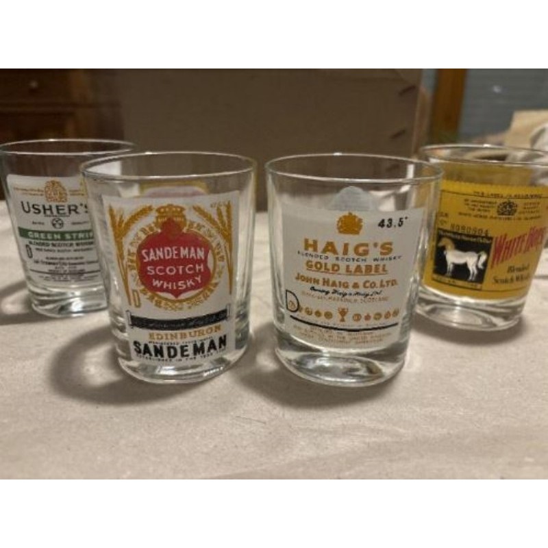 Lot de 4 verres whisky