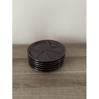 Lot de 6 assiettes à fondue 