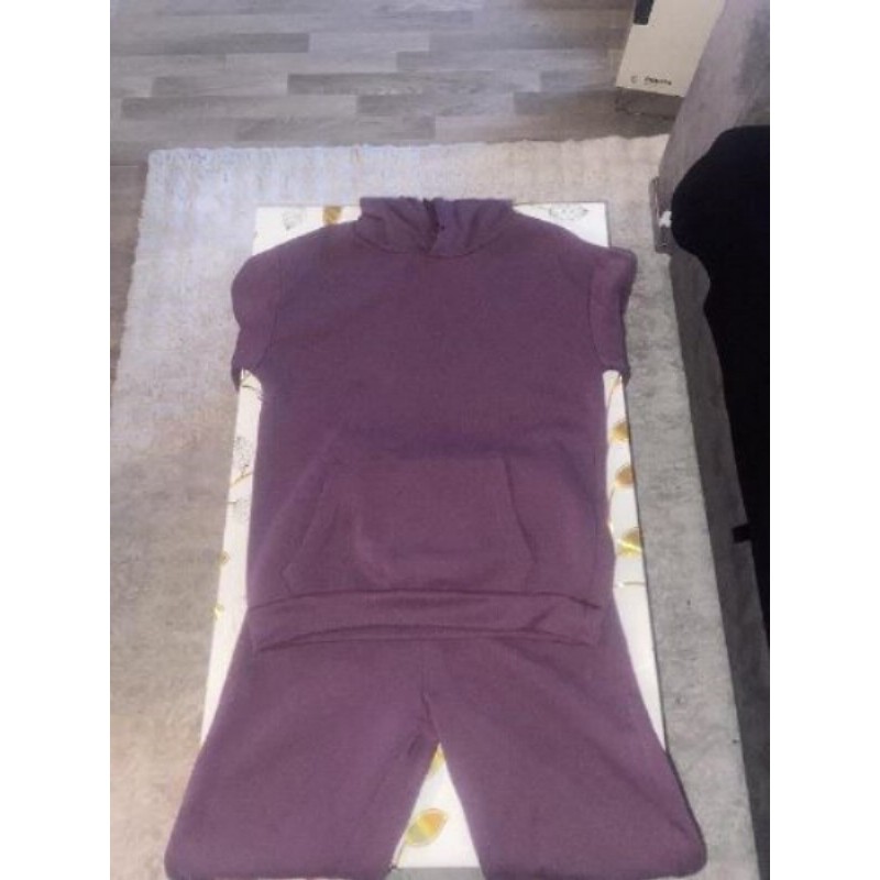 Ensemble de jogging en laine violet taille S 
