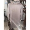 Long pull à capuche beige taille s