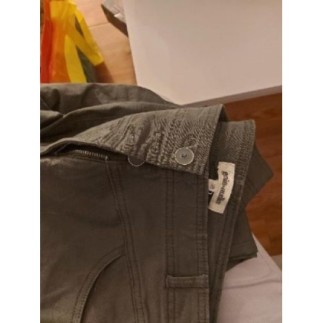 Pantacourt kaki grain de...