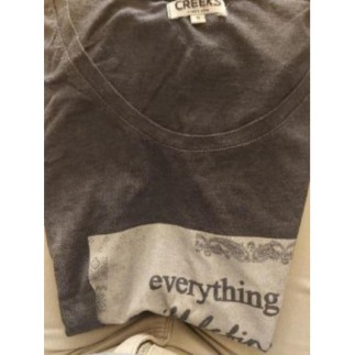 Haut bleu femme taille S 