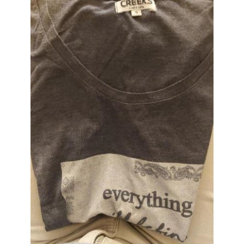 Haut bleu femme taille S 