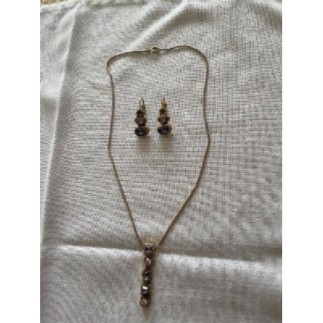 Collier +BO mauve Une Ligne