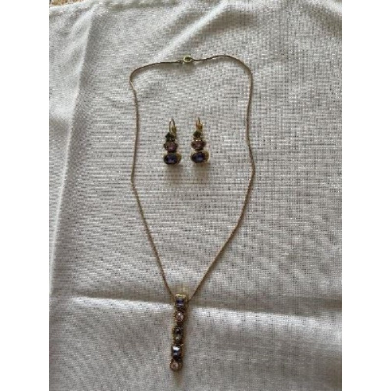 Collier +BO mauve Une Ligne