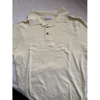 Polo Zara jaune taille S 