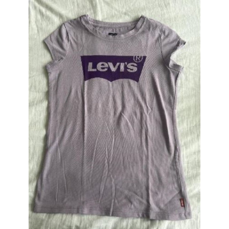 T-shirt Lévis  fille violet manches courtes 10 ans
