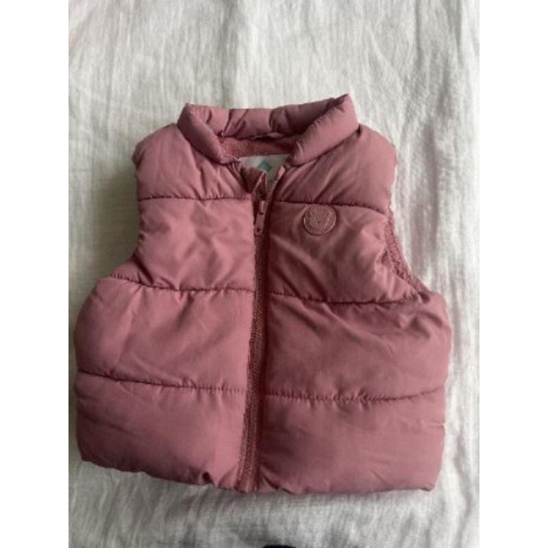 Veste sans manches rose 9 mois TEX
