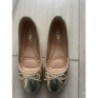 Chaussures ballerines doré avec petit noeud 