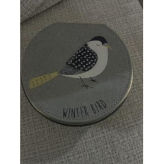 Boîte à bijoux grise avec...