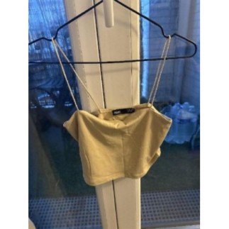 Débardeur beige bershka S/M