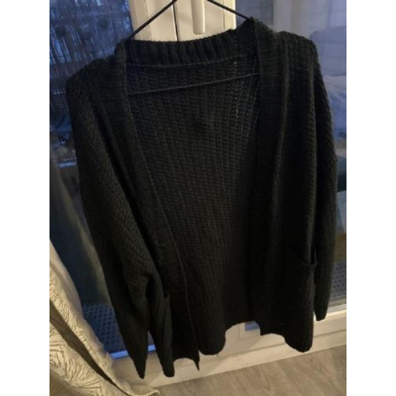 Veste noir en laine taille unique 