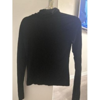 Col roulé noir taille s