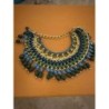 Collier vert, bleu et jaune 