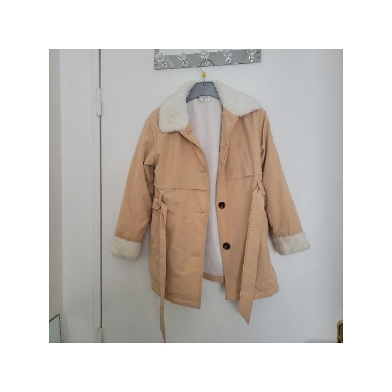 MANTEAU BEIGE 7ANS