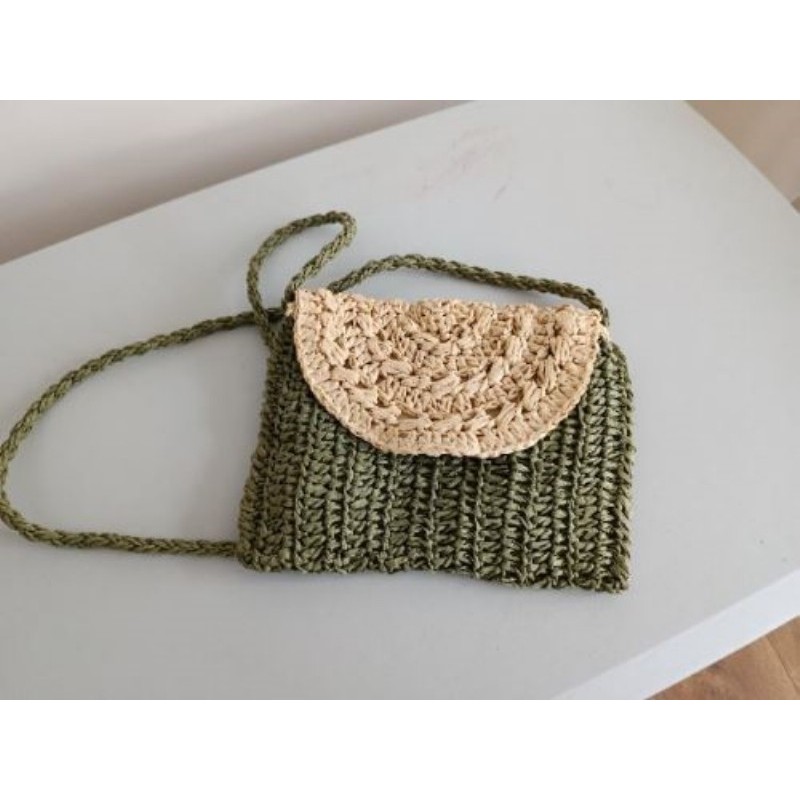 Sac d'été - vert et beige 