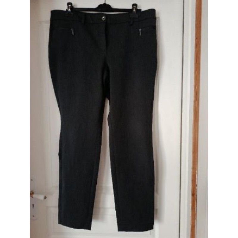 Pantalon business gris foncé - T48 (F)