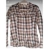 Chemise à carreaux marron/beige - T46