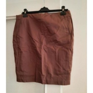 Jupe droite marron clair - T40