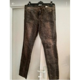 Pantalon motif serpent Kaki...
