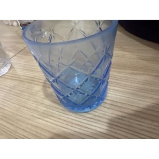 Verre bleu IKEA façon Crystal 