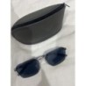 Lunettes de soleil emporio Armani Homme argent verres bleu avec boîte neuves 
