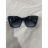 Paire de lunettes de soleil Balenciaga bleu marine détails logo doré verres bleu femme 