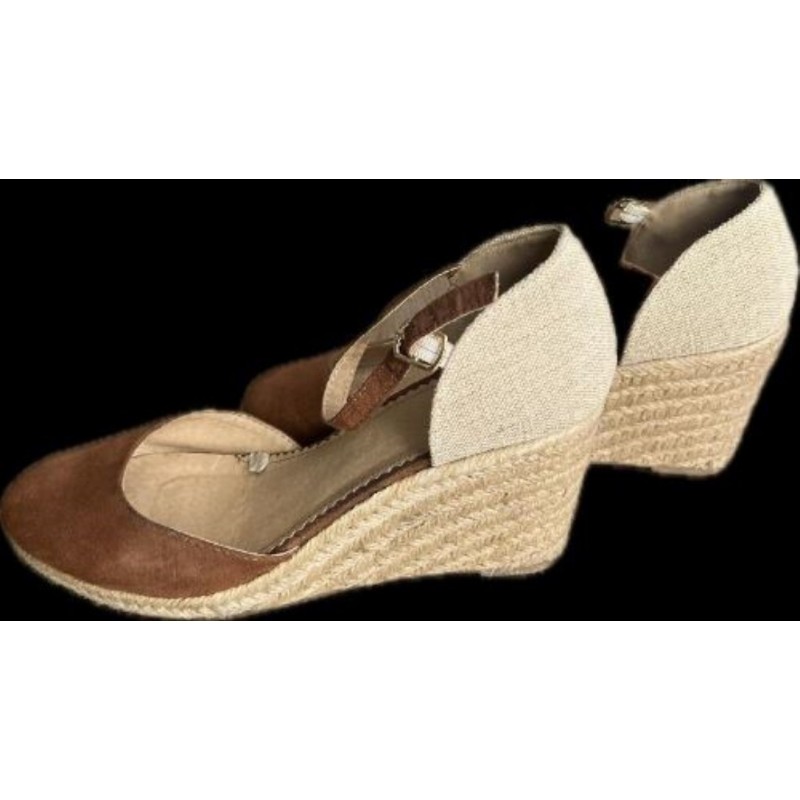 Sandales compensées Camel Kiabi taille 39