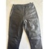 Pantalon en cuir d’agneau - Femme - Taille 38 - Taille Haute très mode ! Neuf 