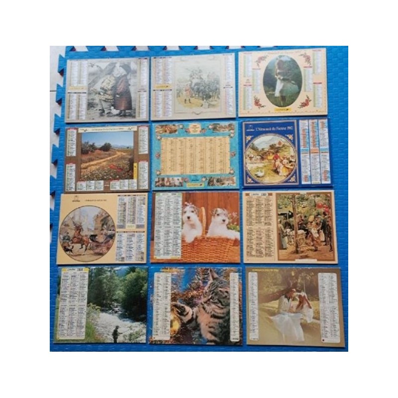 Calendrier Facteur La Poste Vintage (Entre 1997 et 1976)