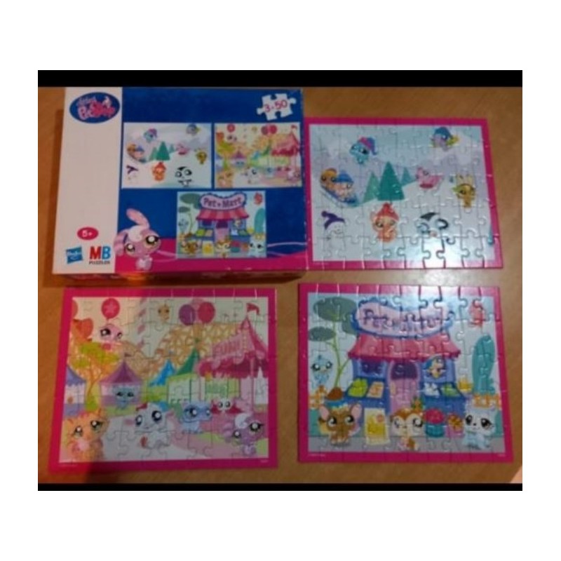 Puzzle Littlest PetShop 3x50 Pièces En Boite Complet